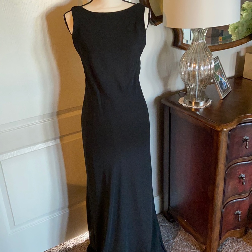 Beautiful black long dress, size 6